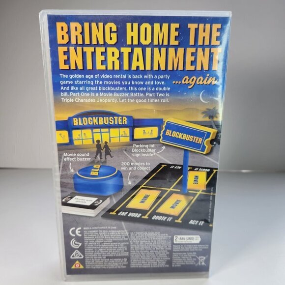 Blockbuster Party Game Movie Trivia Board Game Night VHS Case Cards Buzzer New - Picture 4 of 7